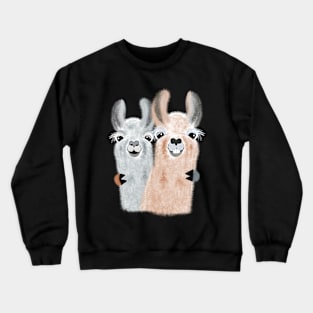 Cute llama friends Crewneck Sweatshirt